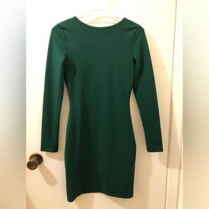 H&M Green Bodycon Mini Dress XS